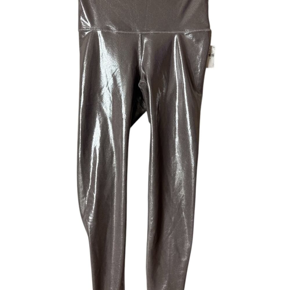 Old Navy Athletic Sporty High-Gloss Powersoft   Seamless Leggings Sz M